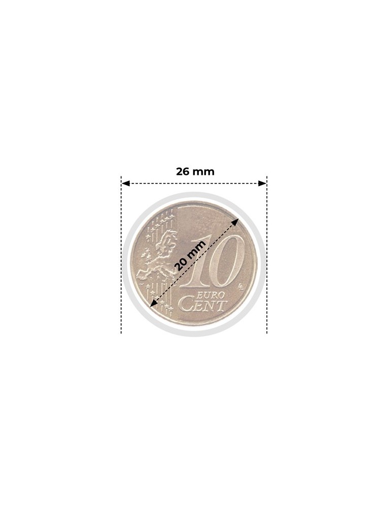 CAPSULES : 20 mm - POUR 10 CENT