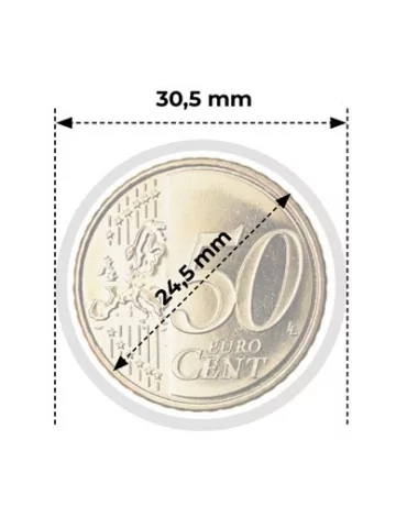 CAPSULES : 24.5 mm - POUR 50 CENT