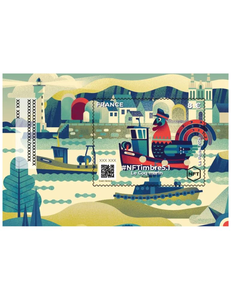 n° 7.1 - Timbre FRANCE Timbres Crypto