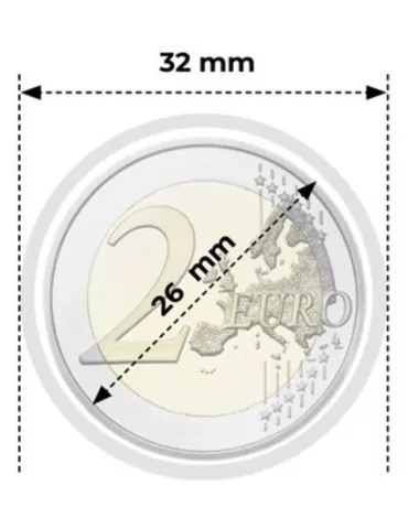 LOT DE 100 CAPSULES : 26 mm - POUR 2 EUROS 2