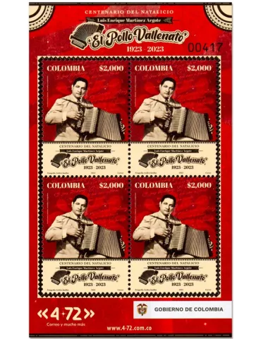 n° F2624 - Timbre COLOMBIE Poste