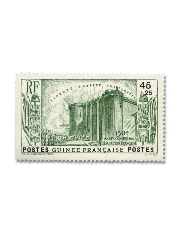 n° 153/156** + n° 157* - Timbre GUINEE Poste