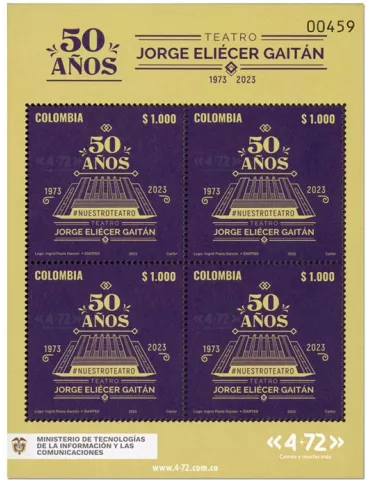 n° 2651 - Timbre COLOMBIE Poste