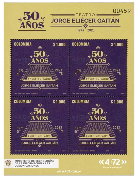 n° 2651 - Timbre COLOMBIE Poste