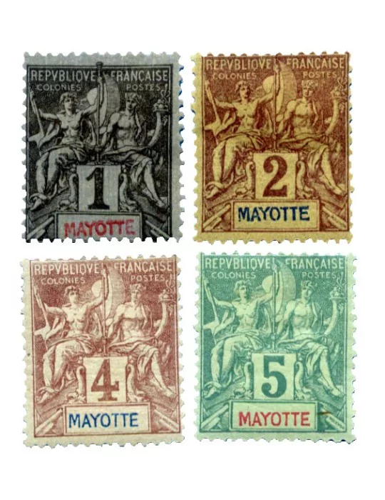 n° 1/14* - Timbre MAYOTTE Poste