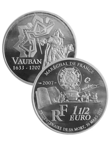 FRANCE : Monnaie 1 Euro 1/2 VAUBAN (2007)