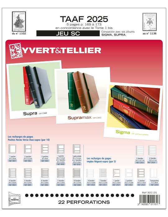 TAAF SC : 2025 (JEUX AVEC POCHETTES)
