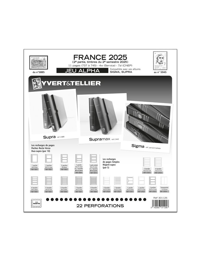 FRANCE ALPHA : 2025 - 2E SEMESTRE (JEUX SANS POCHETTES)