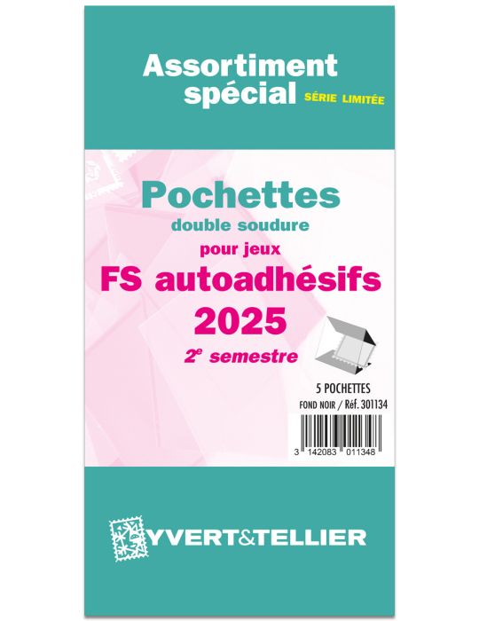 Assortiment de pochettes (double soudure) : 2025-2e sem. (Jeux Autoadhésifs)