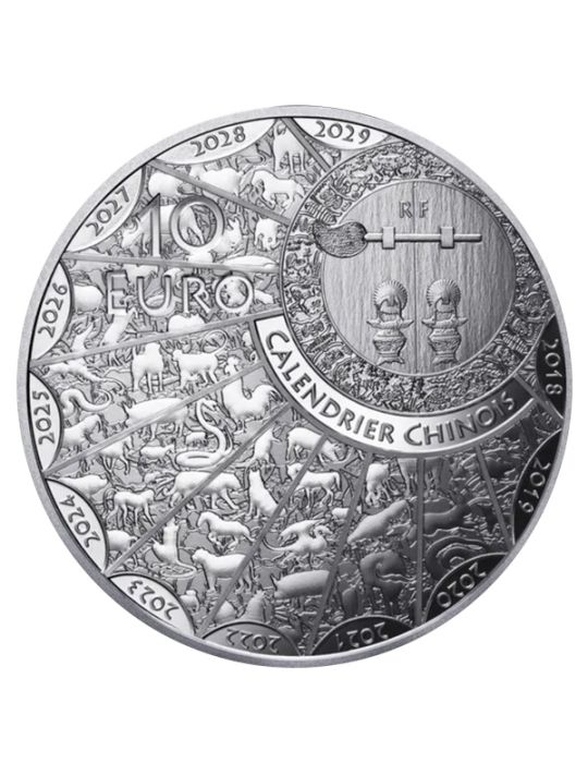 10 EUROS ARGENT - ANNEE DU SERPENT (2025)