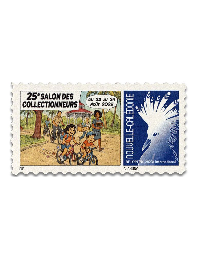 n° 1486/1487 - Timbre Nelle Calédonie Poste (Cagou : L’OPT au Salon des Collectionneurs)
