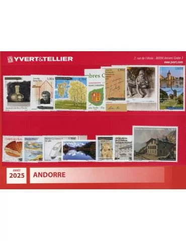 n° 920/938 -Timbre Andorre Année complète (2025) 2