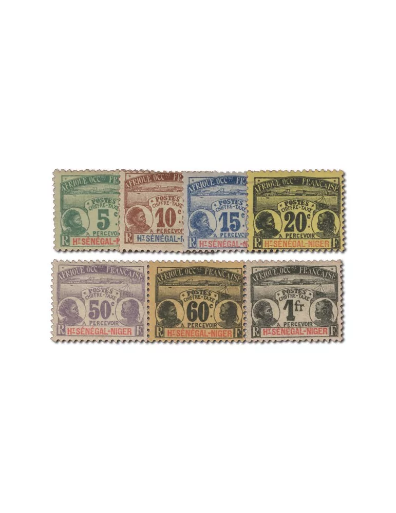 n° 1/7* - Timbre HAUT SENEGAL ET NIGER Taxe