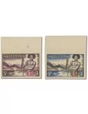 n° 157 et 158** ND - Timbre WALLIS ET FUTUNA Poste