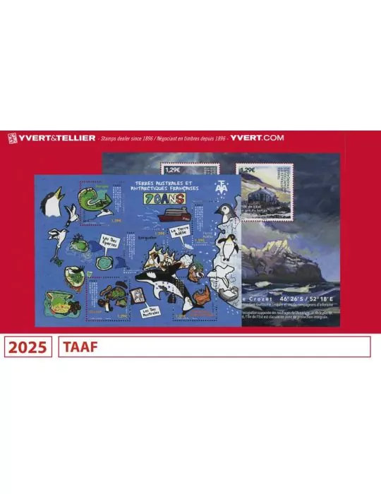 n° 1102/1136 - Timbre TAAF Année complète (2025)