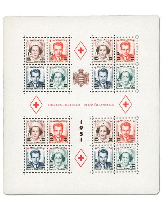 n° 4A -Timbre Monaco Bloc et feuillets