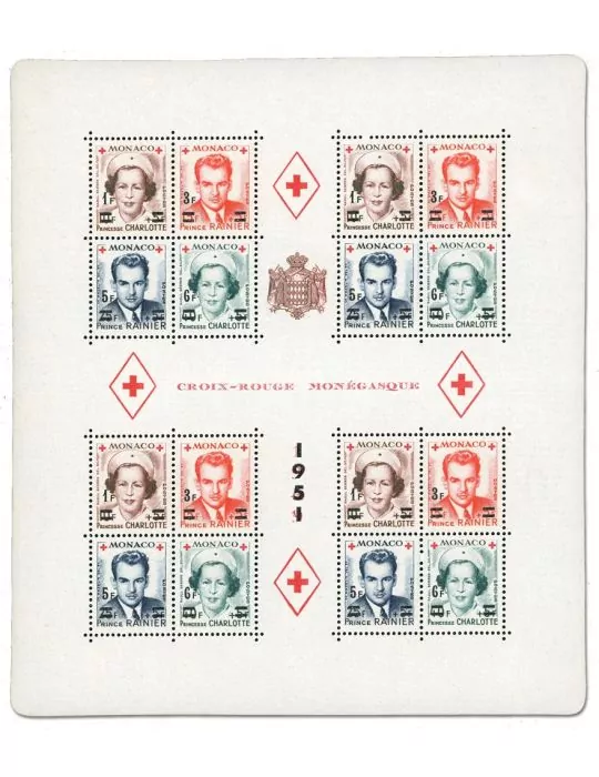 n° 4A -Timbre Monaco Bloc et feuillets