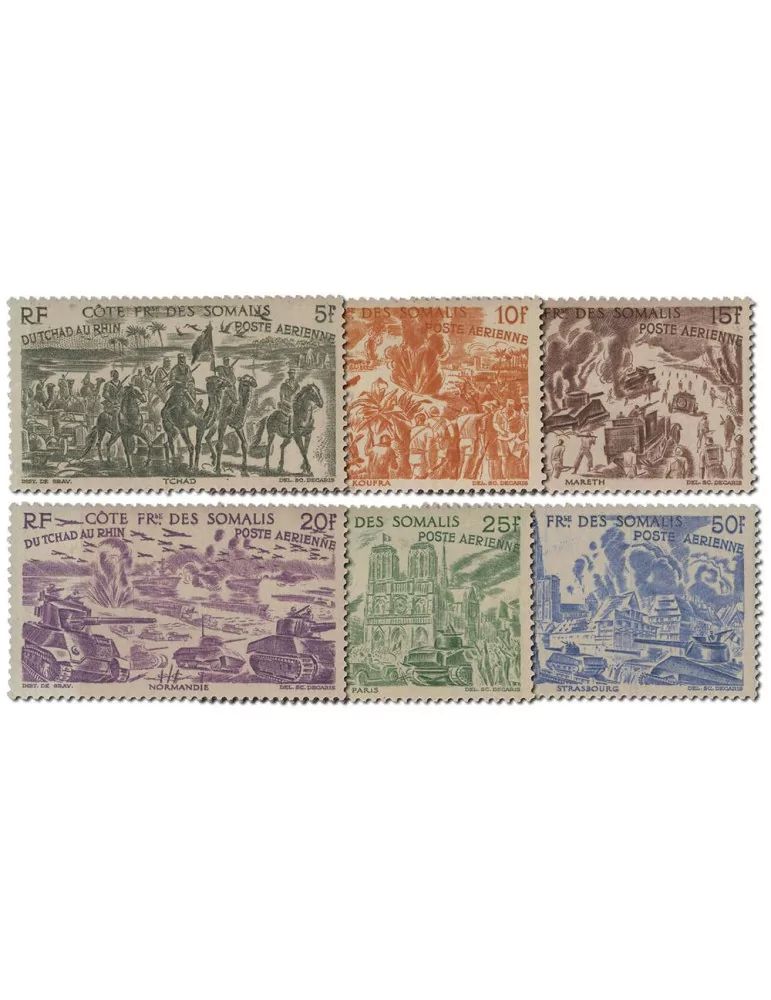 n° 14/19** - Timbre COTE DES SOMALIS Poste Aerienne