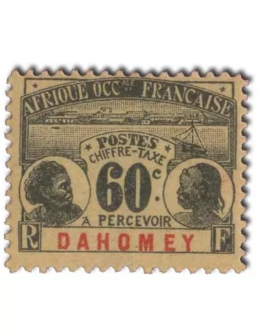 n° 1/8* - Timbre DAHOMEY Taxe 2