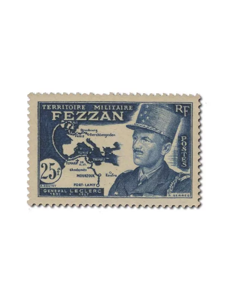 n° 43/53* - Timbre FEZZAN Poste
