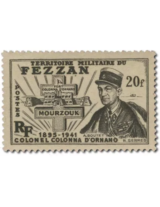 n° 43/53* - Timbre FEZZAN Poste