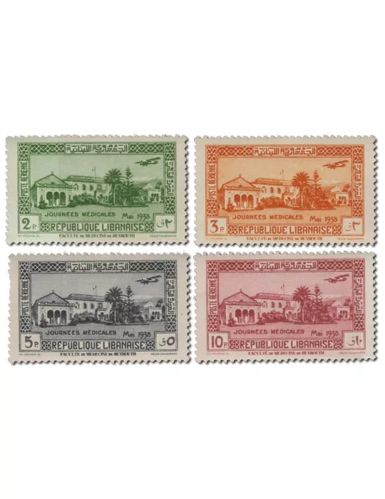 n° 75/78* - Timbre GRAND LIBAN Poste Aerienne