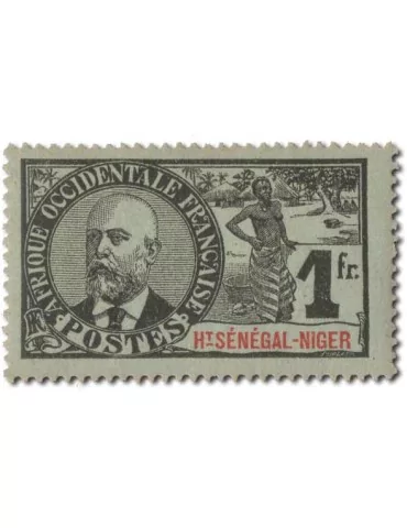 n° 1/17* - Timbre HAUT SENEGAL ET NIGER Poste 2