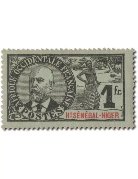 n° 1/17* - Timbre HAUT SENEGAL ET NIGER Poste