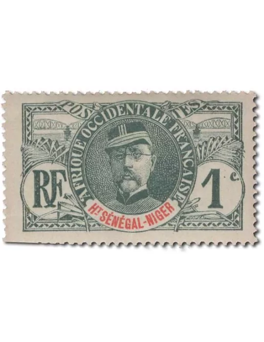 n° 1/17* - Timbre HAUT SENEGAL ET NIGER Poste