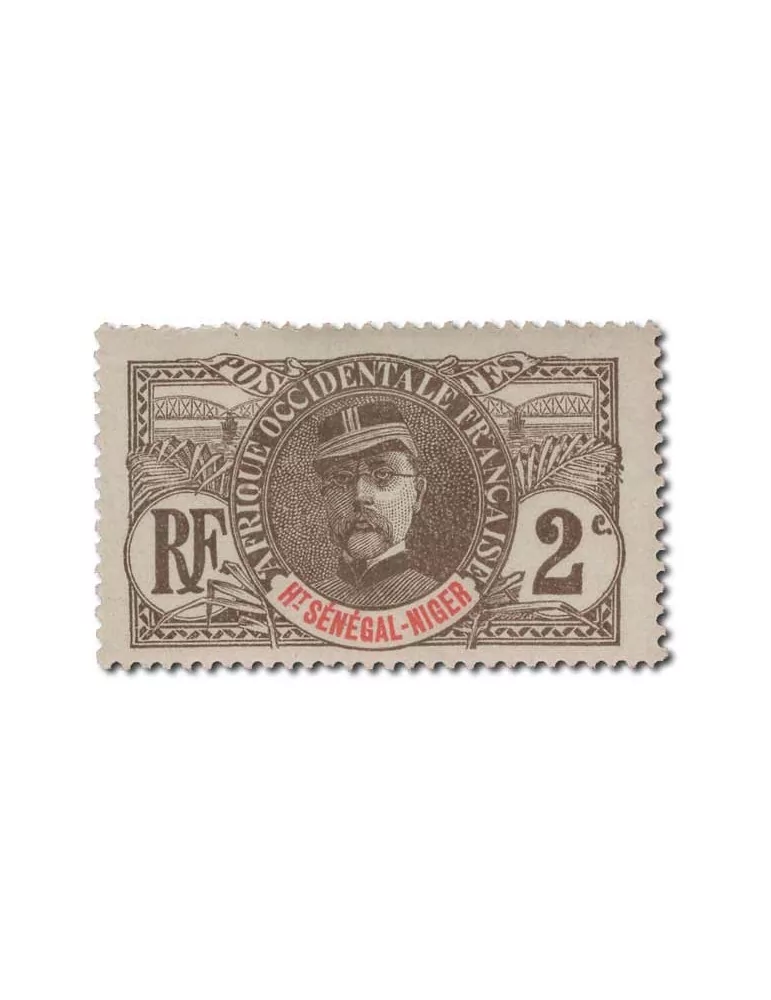 n° 1/17* - Timbre HAUT SENEGAL ET NIGER Poste