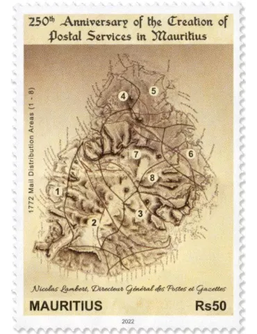 n° 1264 - Timbre MAURICE Poste