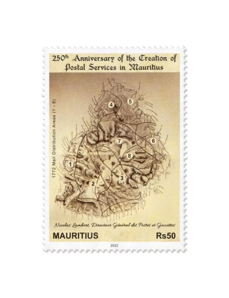 n° 1264 - Timbre MAURICE Poste