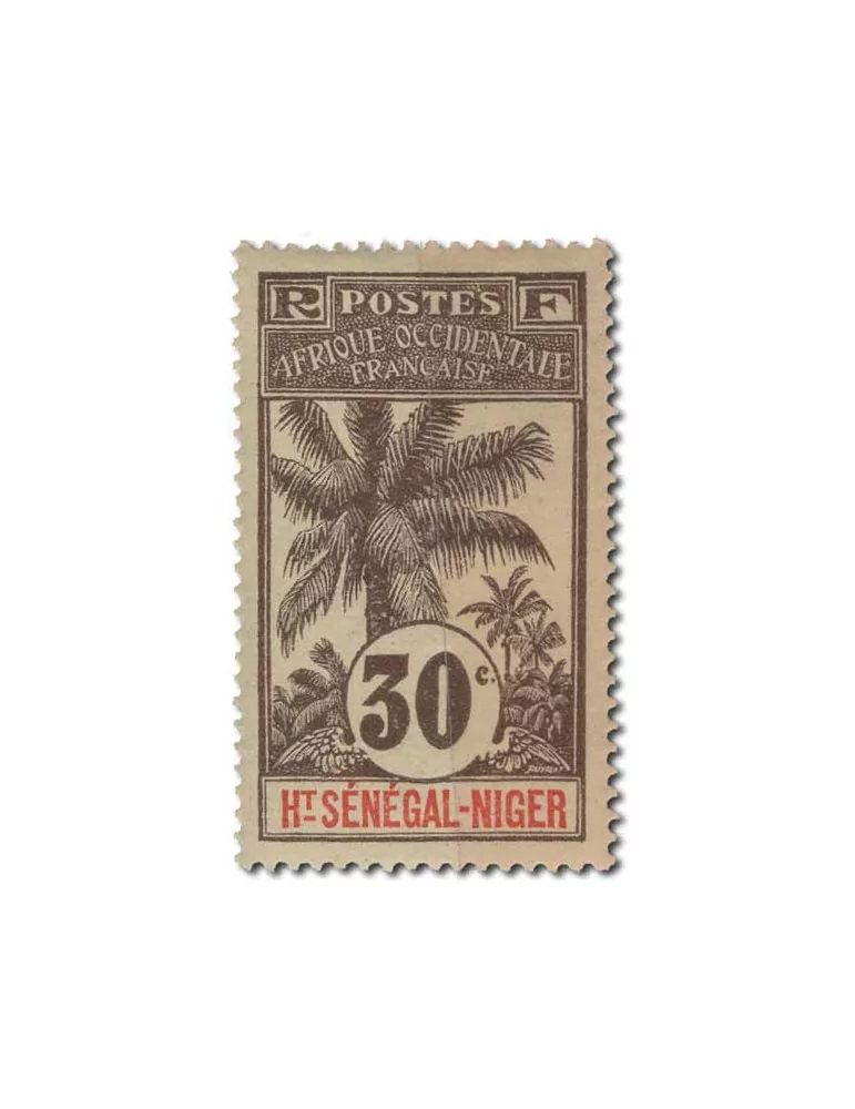 n° 1/17* - Timbre HAUT SENEGAL ET NIGER Poste