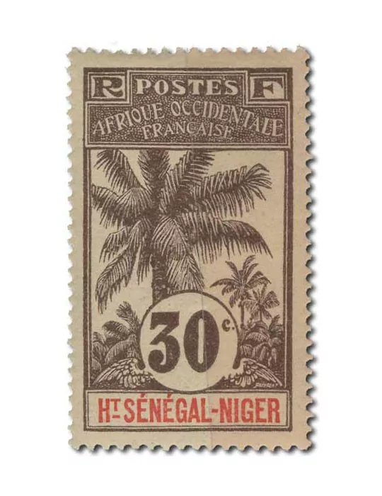n° 1/17* - Timbre HAUT SENEGAL ET NIGER Poste