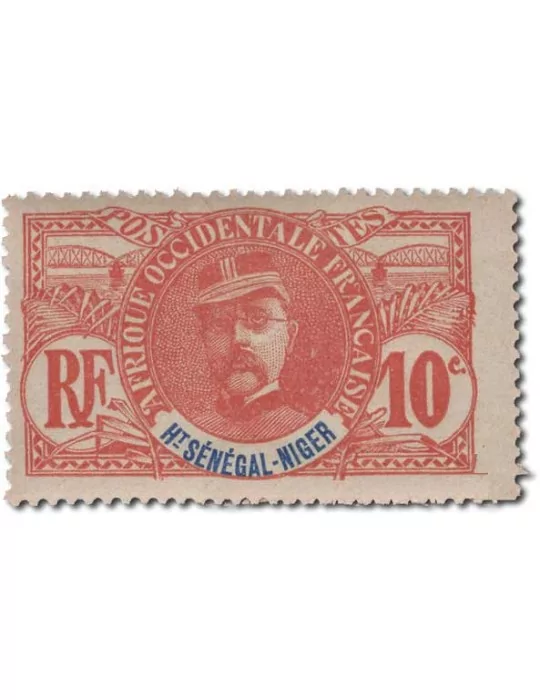 n° 1/17* - Timbre HAUT SENEGAL ET NIGER Poste