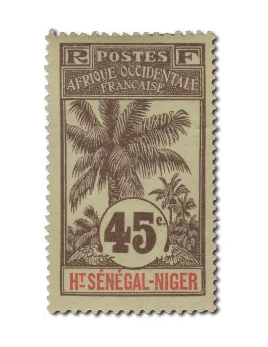 n° 1/17* - Timbre HAUT SENEGAL ET NIGER Poste