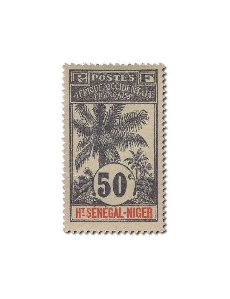 n° 1/17* - Timbre HAUT SENEGAL ET NIGER Poste