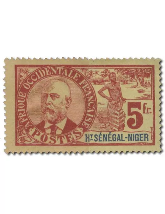 n° 1/17* - Timbre HAUT SENEGAL ET NIGER Poste