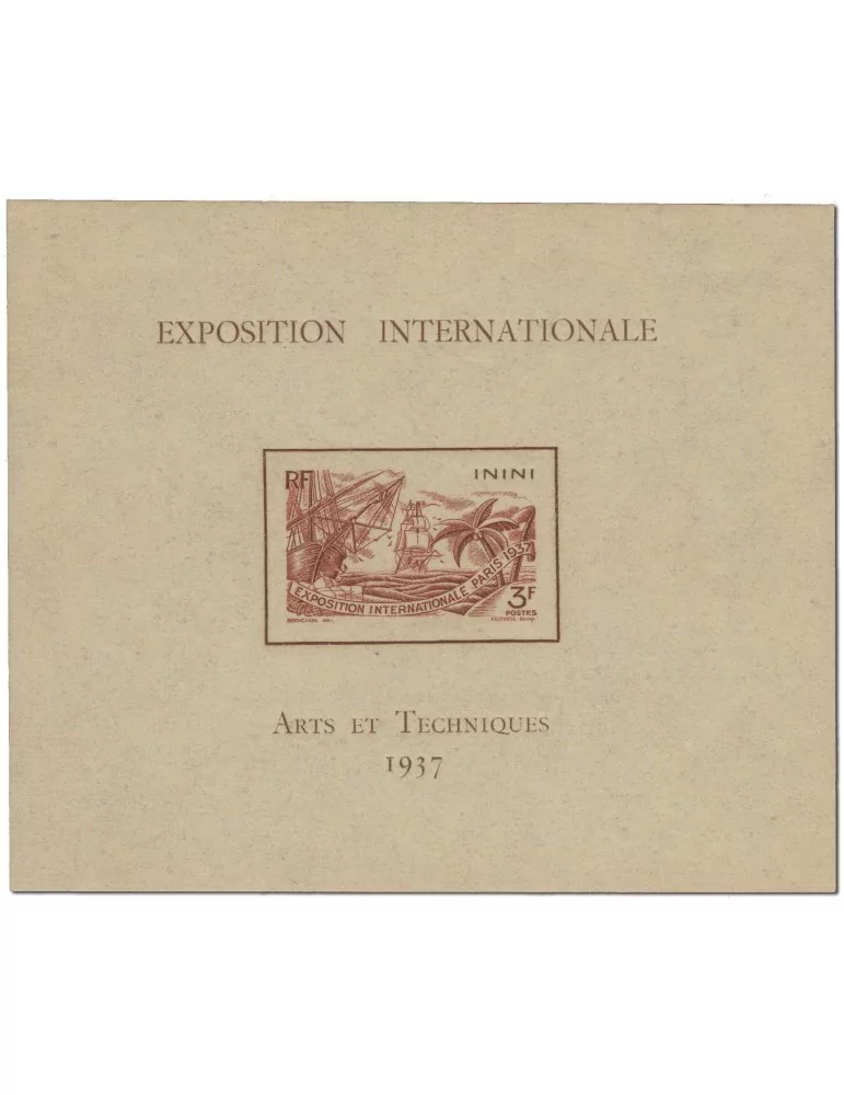 n° 1* - Timbre ININI Blocs Et Feuillets