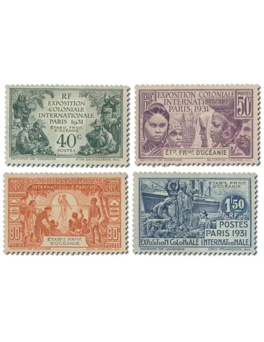 n° 80/83* - Timbre OCEANIE Poste
