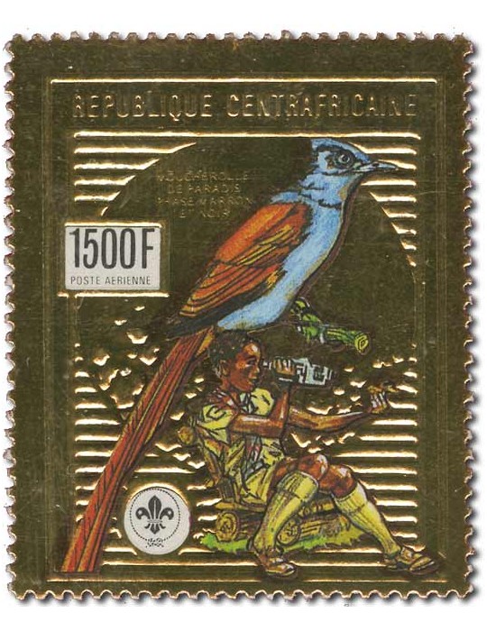 n° 396** - Timbre CENTRAFRIQUE Poste Aerienne