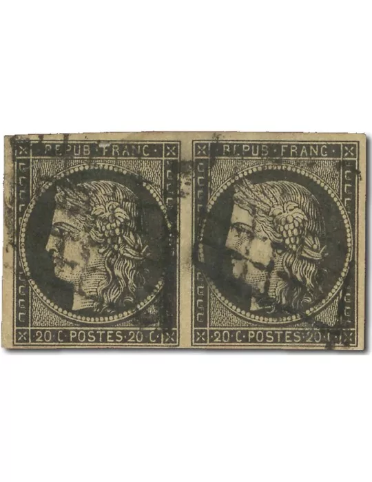 n° 3 obl. B - Timbre FRANCE Poste