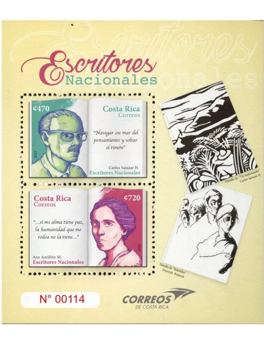 n° 95 - Timbre COSTA RICA Blocs et feuillets