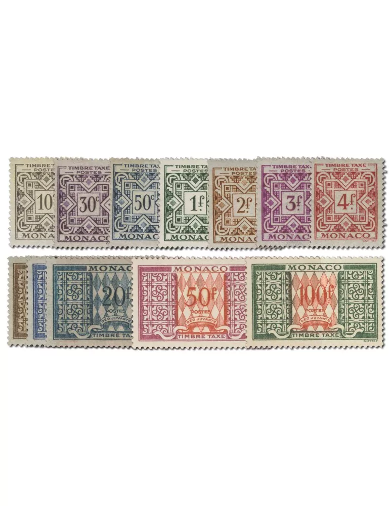 n° 29/39* - Timbre MONACO Taxe
