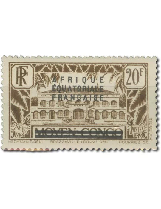 n° 1/16* - Timbre AEF Poste