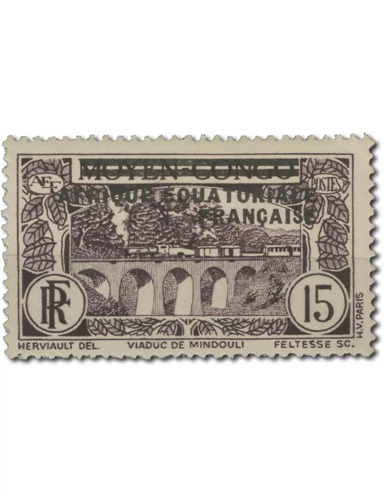 n° 1/16* - Timbre AEF Poste