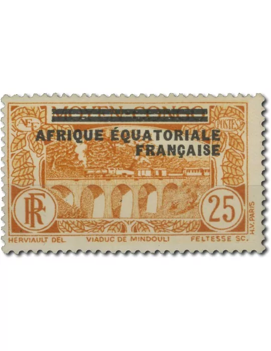 n° 1/16* - Timbre AEF Poste