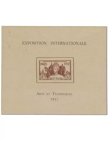 n° 1* - Timbre AEF Blocs Et Feuillets