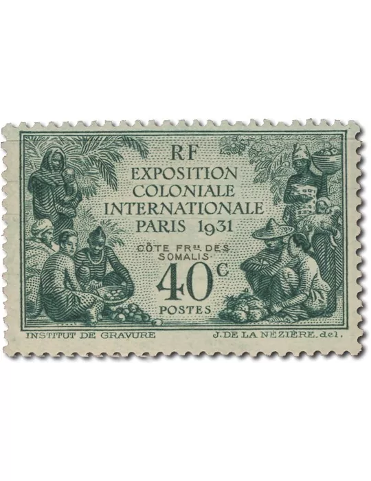 n° 137/140* - Timbre COTE DES SOMALIS Poste