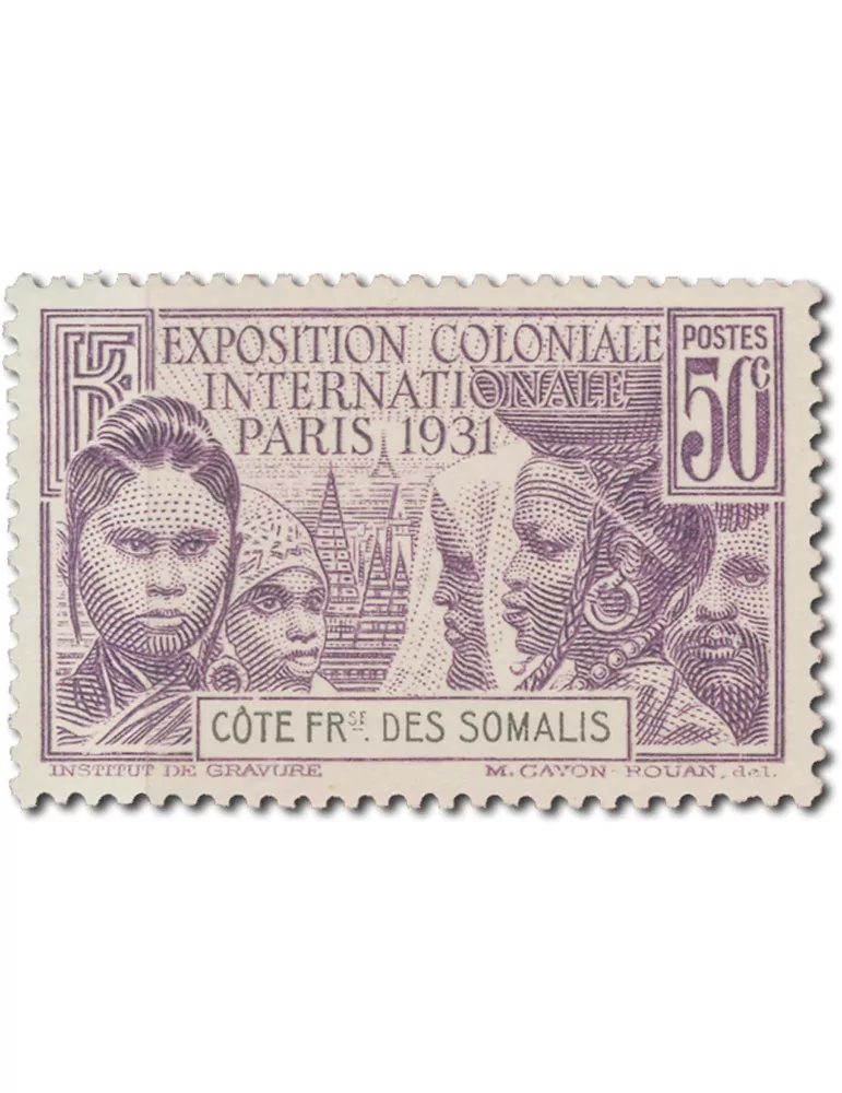 n° 137/140* - Timbre COTE DES SOMALIS Poste